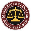 Multi-Million Dollar Advocates Forum award badge